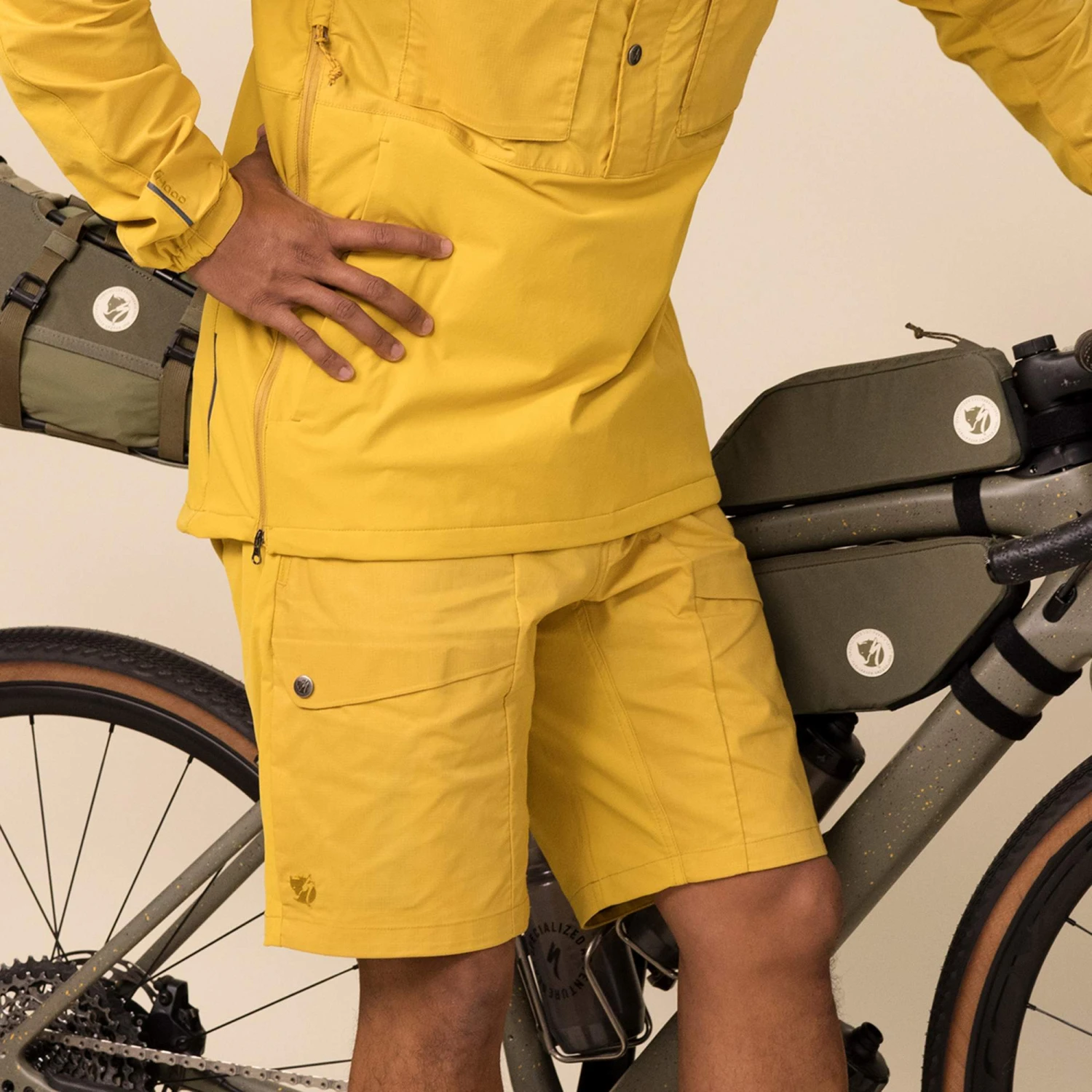 FJÄLLRÄVEN S/F RIDER' S HYBRID SHORTS M Herren - Radshorts – Bild 8